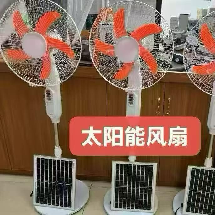 Solar‑powered fan