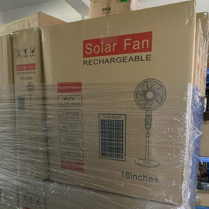 Solar‑powered fan