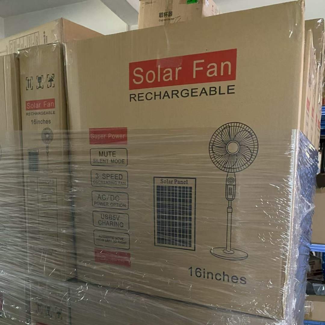 Solar‑powered fan