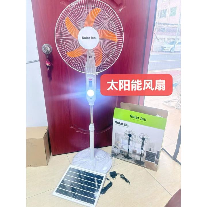 Solar‑powered fan