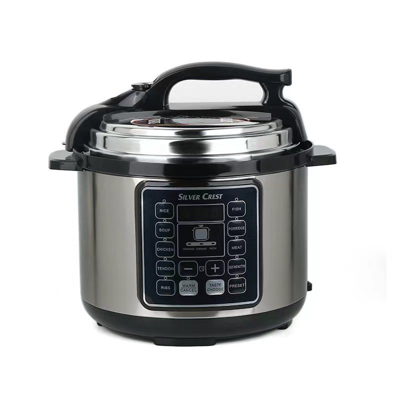 Silver Crest 6L electric pressure cooker stainless steel